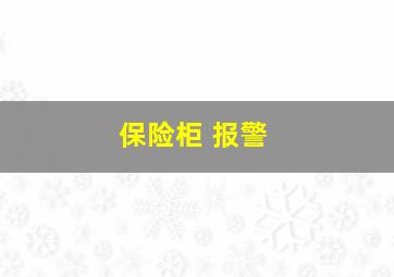 保险柜 报警